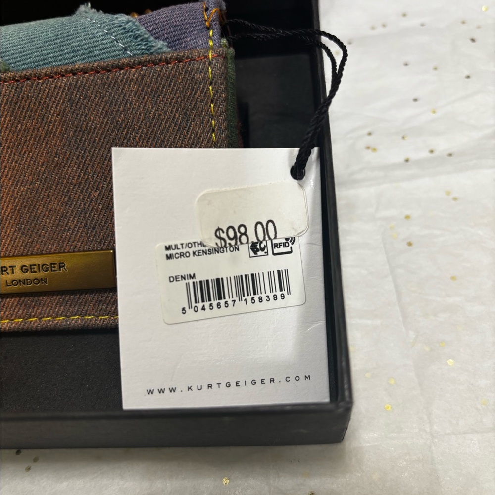 Kurt Geiger Multicolor Denim Micro Kensington 🌈 - Picture 7 of 16